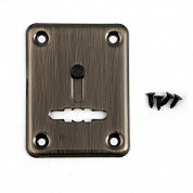 Картинка Накладка декоративная под сувальдный ключ со шторкой Apecs DP-S-01-AB-shutter бронза